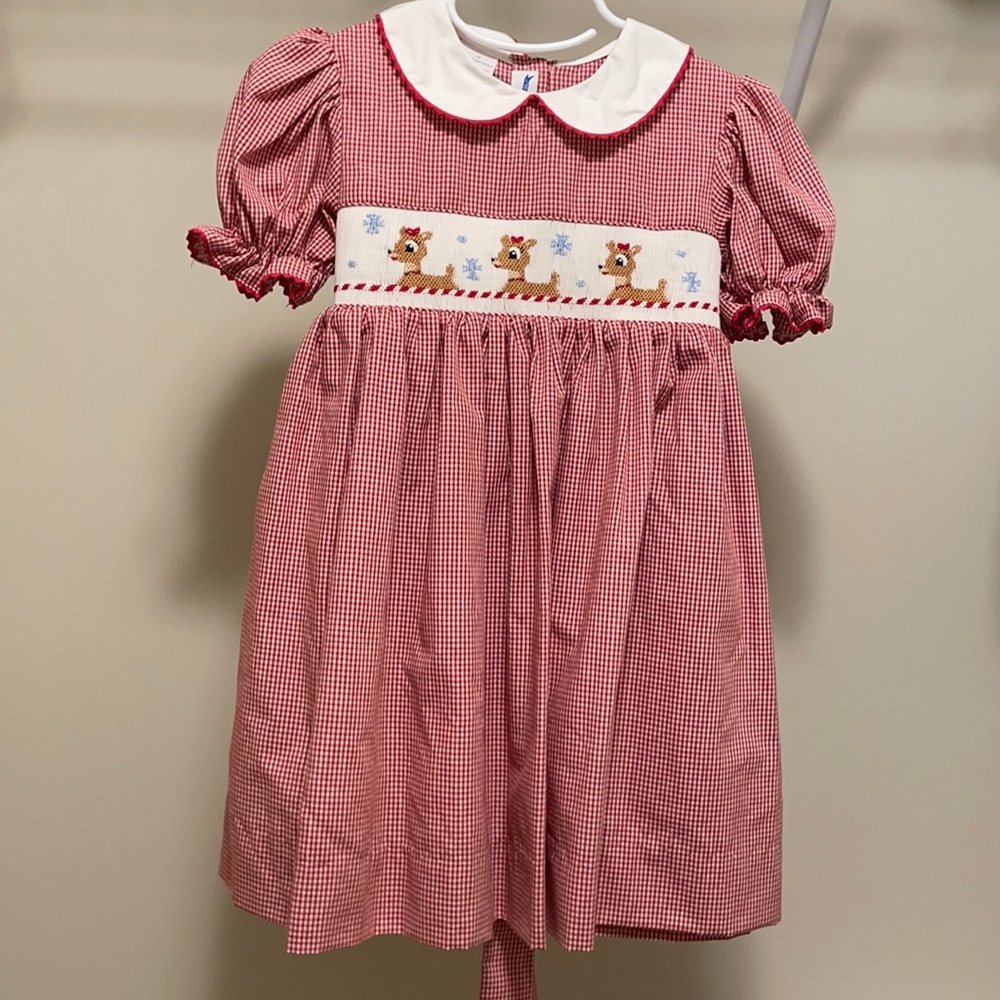 Girls Christmas dress size 4 (silly goose)